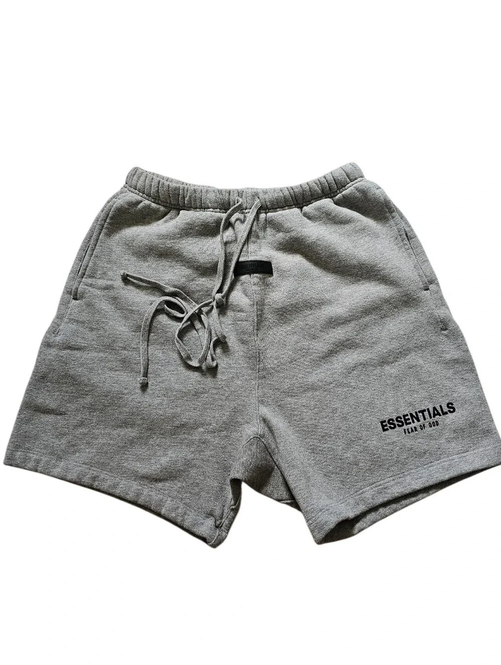 Fear Of God Essentials Sweat Soccer Fleece shorts Dark Oatmeal
